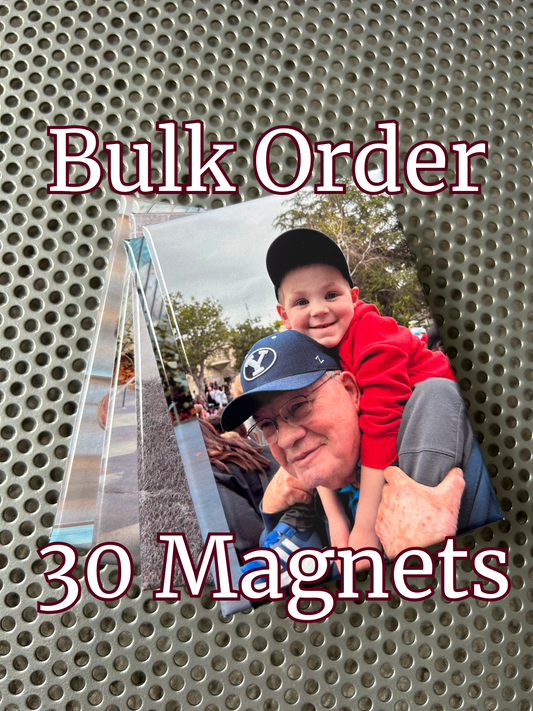 Custom Photo Magnets - Bulk Order of 30